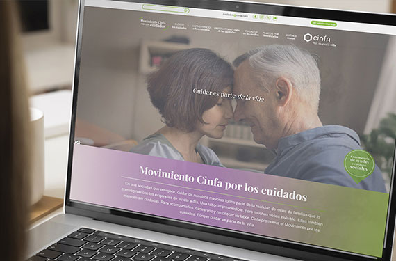 Nueva página web cuidados.cinfa.com Imagen de la web cuidados.cinfa.com